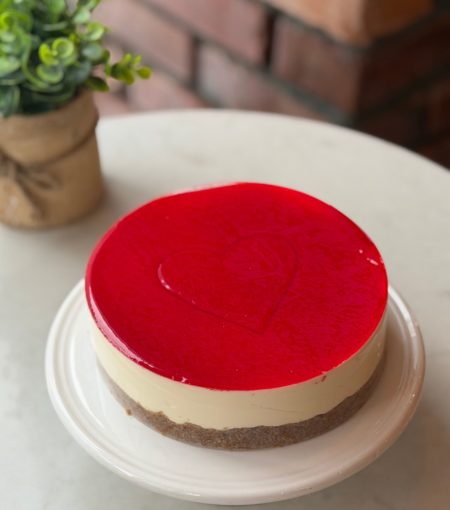 Valentin/Morsdagskake - ostekake med pasjonsfrukt